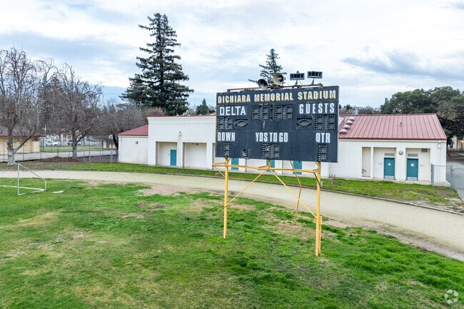Delta High School's field is named Dichiara memorial stadium.