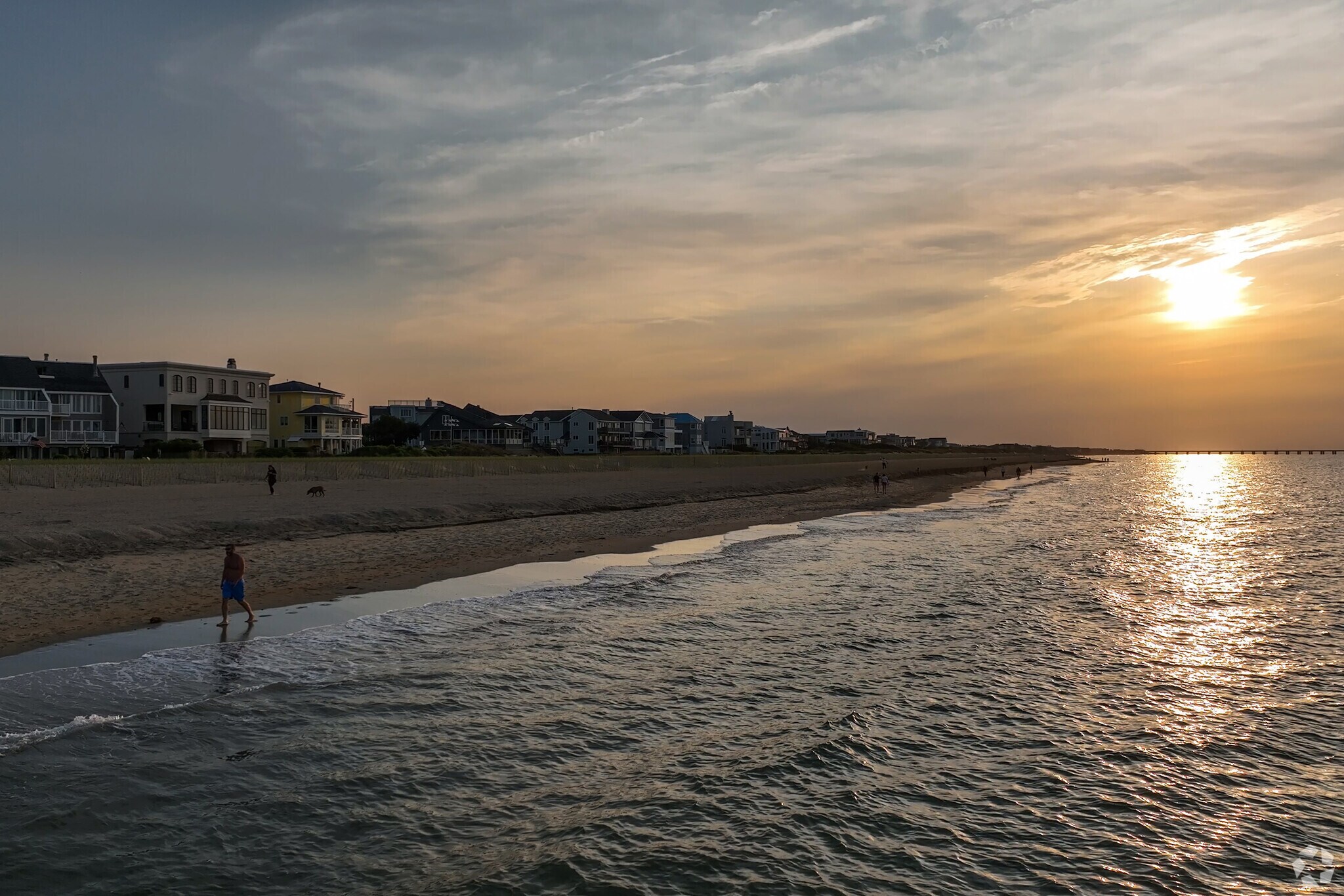 One of the many magnificent sunsets in the Ocean Park neighborhood of Virginia Beach.