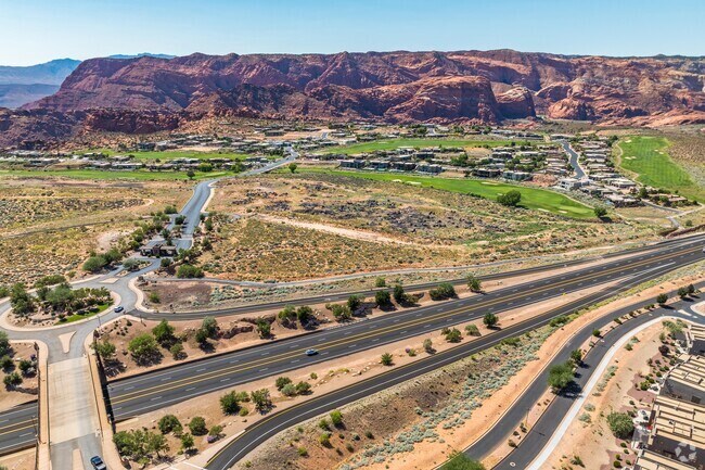 The views are stunning, and there are hiking trails from the Ledges to Snow Canyon State Park.