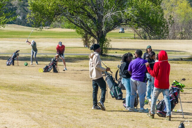 Residents can head to nearby Brown Mill's Golf Course to practice their swing.