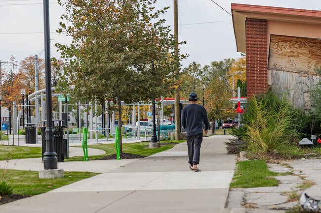 Anthony Wayne has great sidewalks and walking paths.