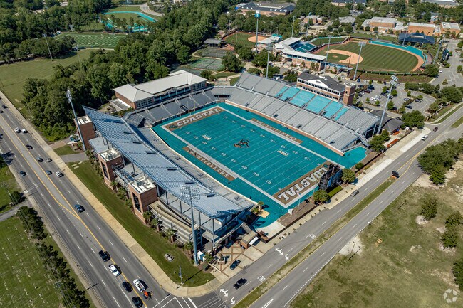 Brooks Stadium is a large multi-use stadium at Coastal Carolina University in Red Hill.