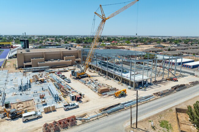 Pecos High School is currently under renovation and will see an upgraded campus in 2026.