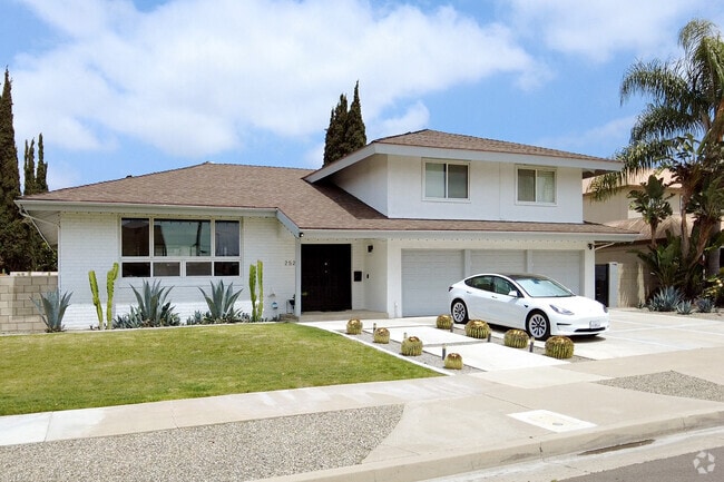 Residents can choose from gravel or grass for the yard surrounding their home in Villa Park.