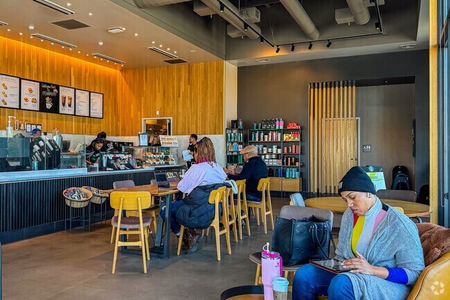 Begin your day in Forestville with coffee and a relaxing read at the local Starbucks.