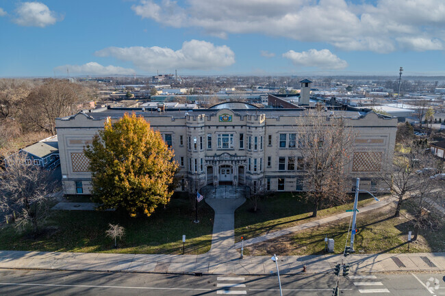 Alfred E. Burr Middle School in Hartford, Connecticut.