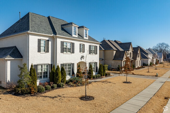 Colonials and French provencial homes are popular in Collierville's newer subdivisions.