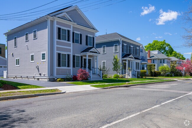 You'll find rows of modern Colonial-style homes in Waverley Square.