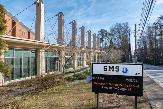 Sutton Middle School sits on Northside Drive in northwest Atlanta.