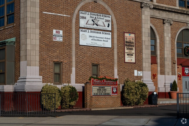 Mary J Donohoe Elementary has a lot of visible wall space for signage and posters.