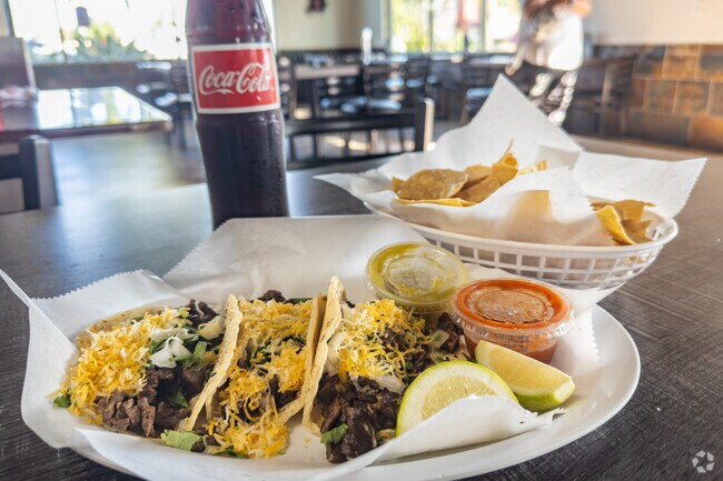 Tacos are a favorite at Tacos Mi Rancho in nearby College Estates.
