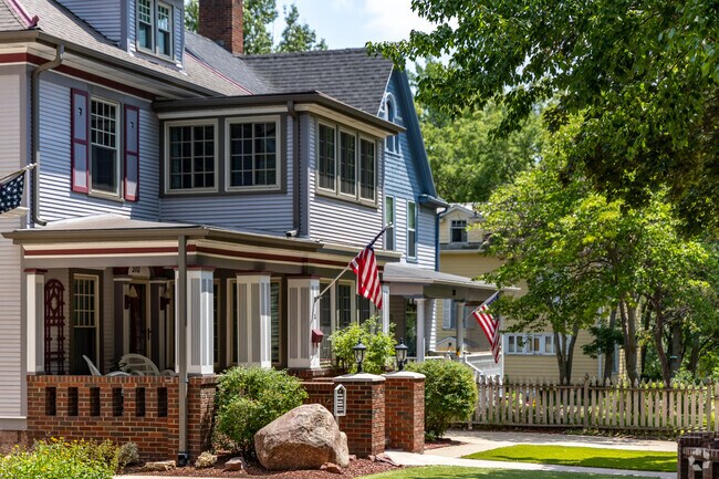Rows of 1800s homes can be found in the Cathedral neighborhood.