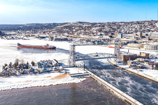 The Duluth Port accepts ships into the winter months until the lake freezes.