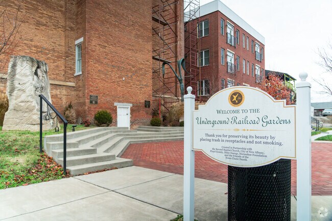 The city’s history to the Underground Railroad is celebrated at Second Baptist Church.