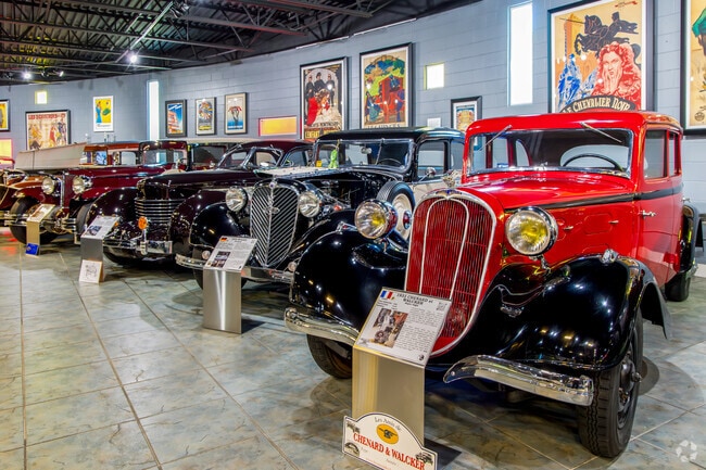 Pinellas Park’s Tampa Bay Automobile Museum showcases rare vintage cars.