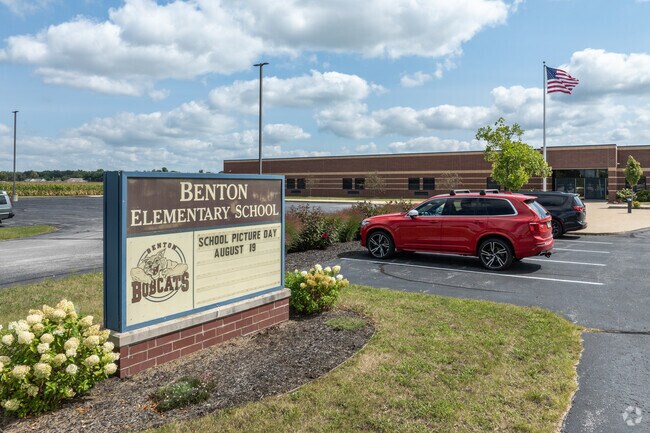 Benton Elementary School serves K–6 students with a B-plus rating.