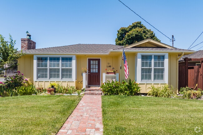A california rancher in Spreckels, California is less common but catches the eye with its yellow
