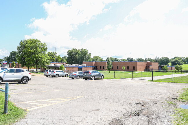 Mitchell Elementary sits on a large multi-acre campus giving students plenty of space to play.