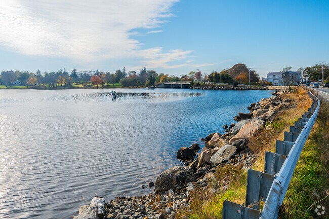 The Tiverton shoreline is favored by South Tiverton residents.