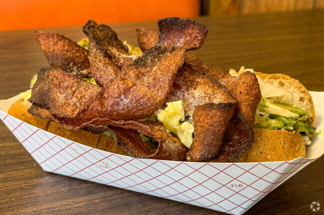 The three cheese avocado sub with extra bacon from Bill & Ruth's is a tasty sandwich.