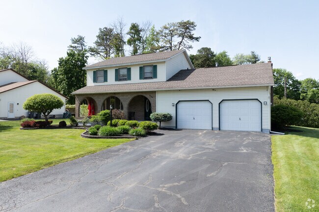 With an arched patio this colonial is a great example of a higher end home in the area.