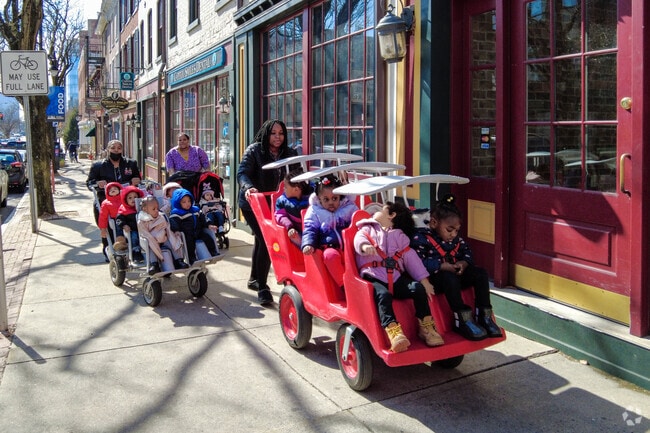 Daycares in Downtown Trenton take students on walks through town.
