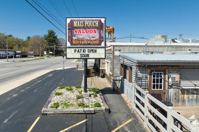 The Mail Pouch Saloon is a local favorite for American fare in Swanton.