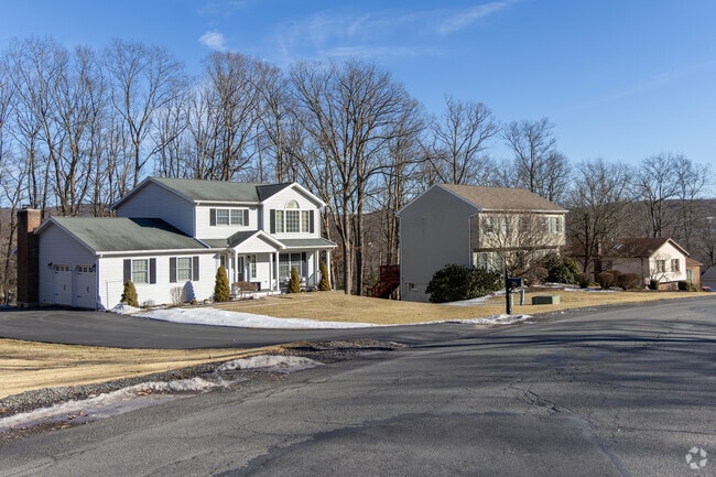 Newer colonial homes are being built near the Crestwood Industrial Park in Mountain Top.
