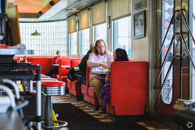 Fleetwood Diner, located in a historic diner, is a local favorite located in Clifford Park.
