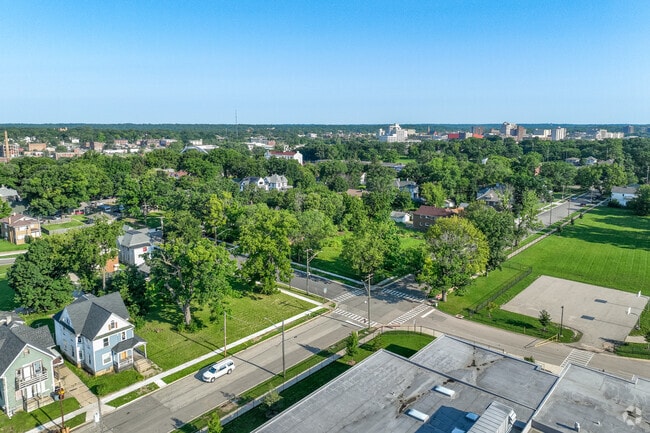 From above, Keith Creek looks like many of the surrounding neighborhoods.