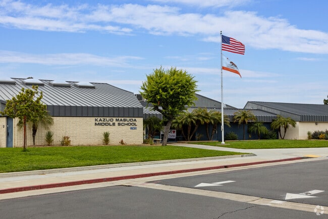 View of Masuda Middle School in Fountain Valley CA.