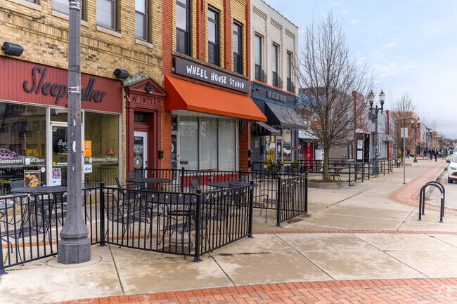 You can find unique restaurants and shops in REO Town just minutes from Colonial Village.