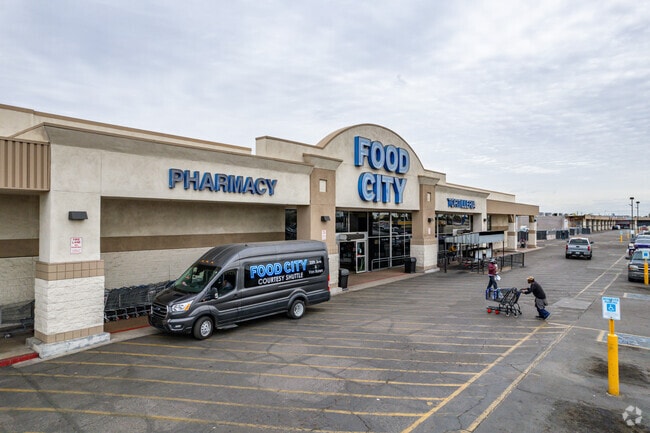 Residents of Estrella Village can get discount groceries at the Food City.
