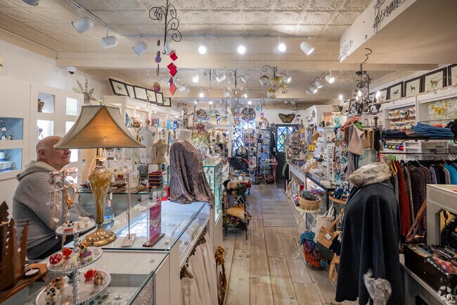 A Milford gift shop features handcrafted goods and unique keepsakes.