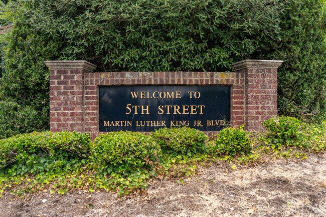 Historic Fifth Street runs along Dearington in Lynchburg.