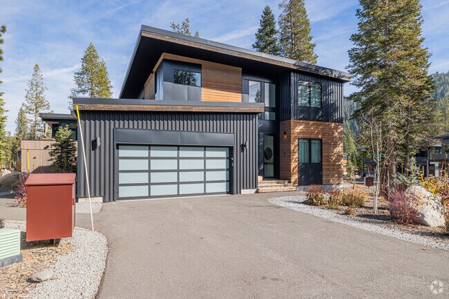 A newly built modern home in Olympic Valley in Alpine Meadows.