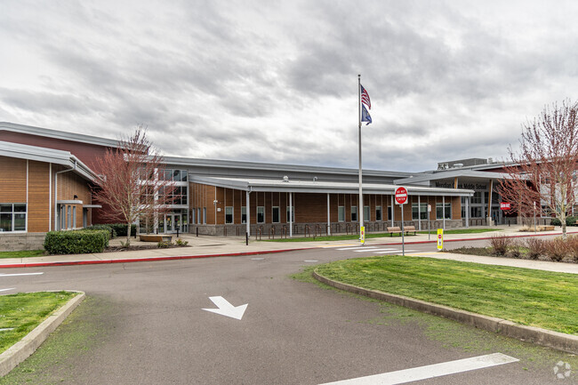 Meridian Creek Middle School on SW Hazel Street serves grades 6-8 in the Wilsonville area.