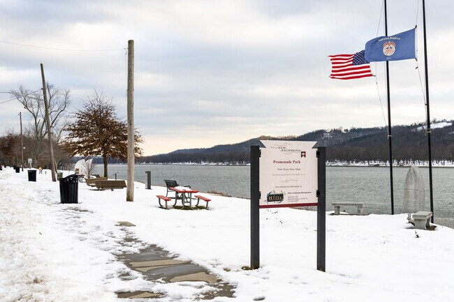 Promenade Park is located along the Ohio River in New Richmond