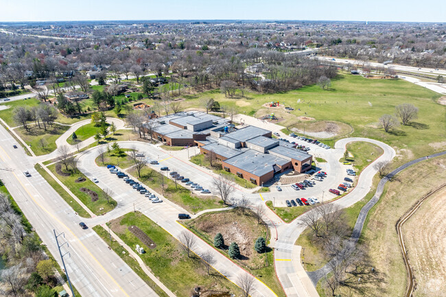 Crossroads Elementary backs up to Crossroads Park in West Des Moines.