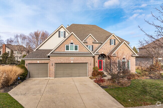 Homes with three-car garages were built in the early 2000s in Naperville's South Pointe area