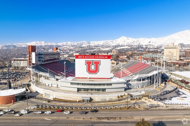 Rice Eccles Stadium at the University of Utah.