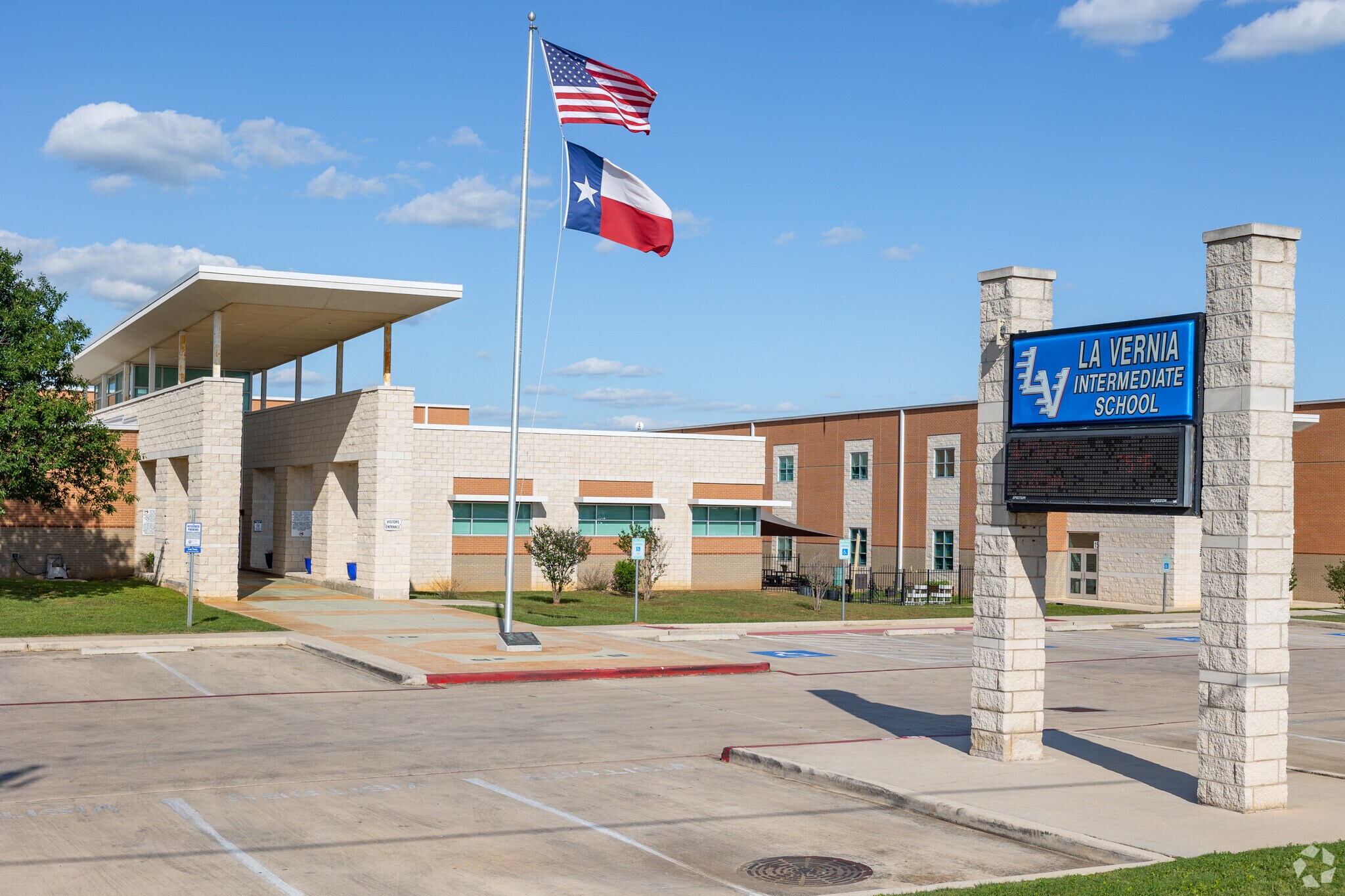 La Vernia Intermediate for 3rd through 5th grade, which has an A-minus rating.