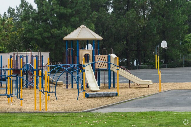 There is even a playground and basketball courts at Anaheim's Canyon Rim Elementary.