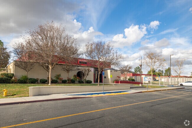 A view of the Honey Hollow Elementary School in Moreno Valley is seen from the street.