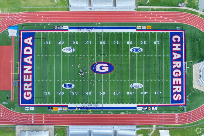 Cheer the team on at Grenada High School, home of the Chargers.