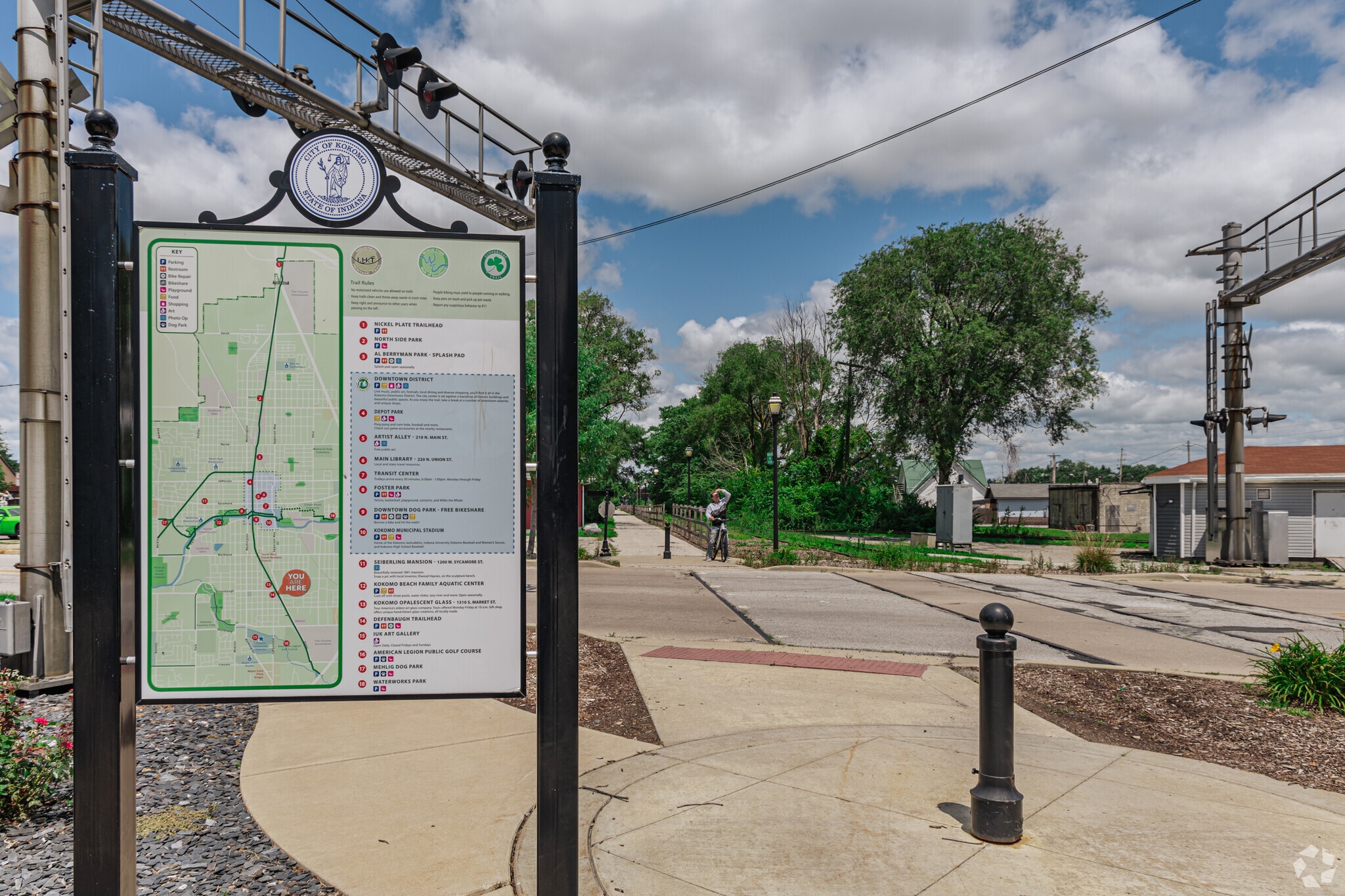 Kokomo's Industrial Heritage Trail traverses nearly 6 miles of former industrial sites.