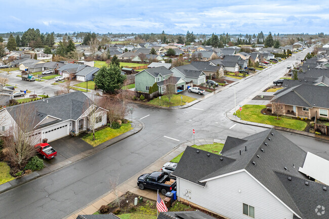 Molalla is building many new tract homes in freshly built subdivisions.