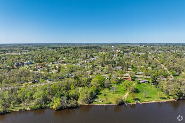 Some lucky homeowners can live along the Mississippi river in Little Falls.