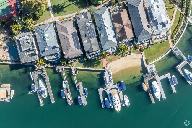 Homes in Central Newport Beach aren't too far from the water, and many have docks and boats.