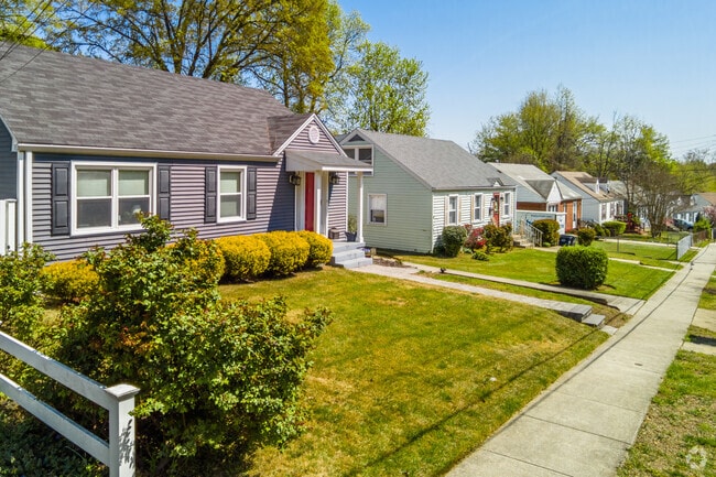 Lewisdale’s tree-lined sidewalks invite walking and outdoor activities for all ages.